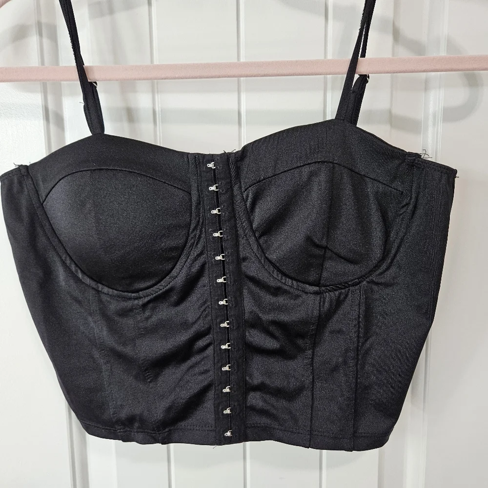Black Bustier Top L - Picture 7 of 7
